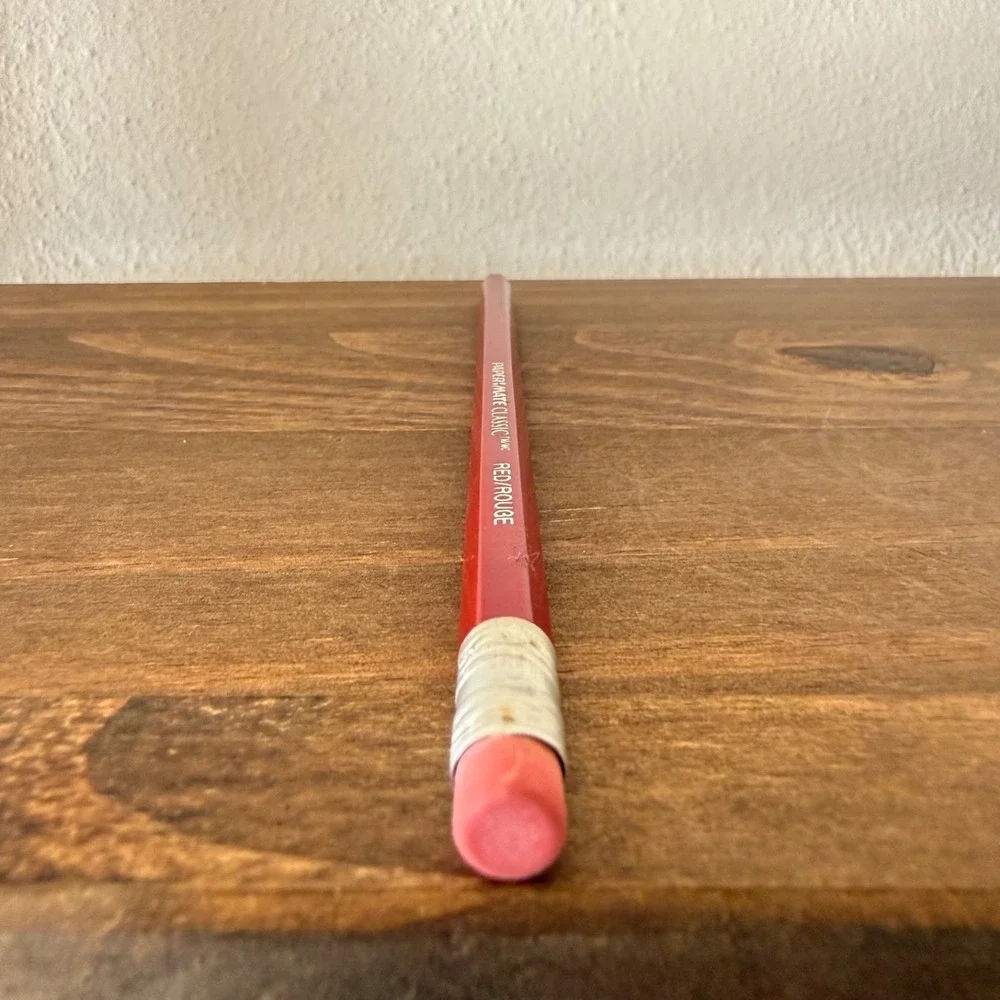 Discontinued Red Correcting Pencil Paper Mate American‎ Checking USA Vintage NOS